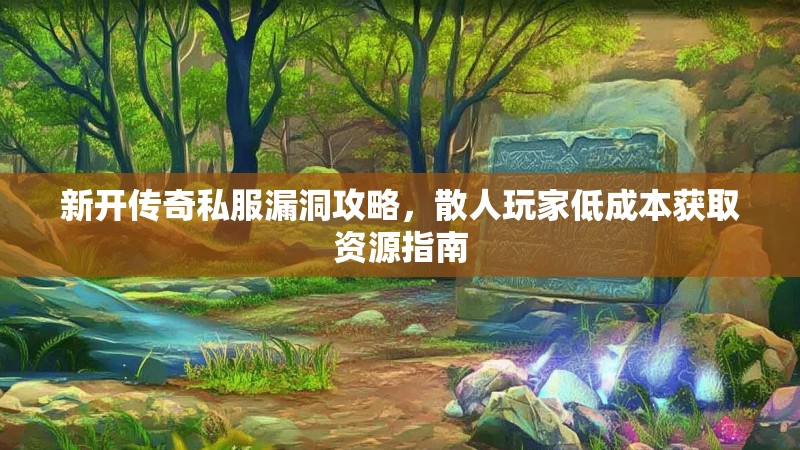 新开传奇私服漏洞攻略，散人玩家低成本获取资源指南