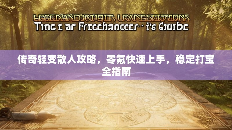 传奇轻变散人攻略，零氪快速上手，稳定打宝全指南