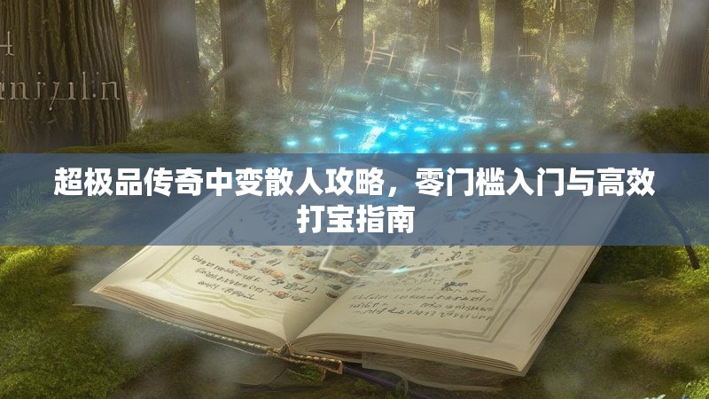 超极品传奇中变散人攻略，零门槛入门与高效打宝指南