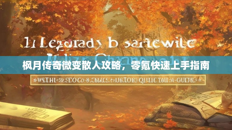 枫月传奇微变散人攻略，零氪快速上手指南