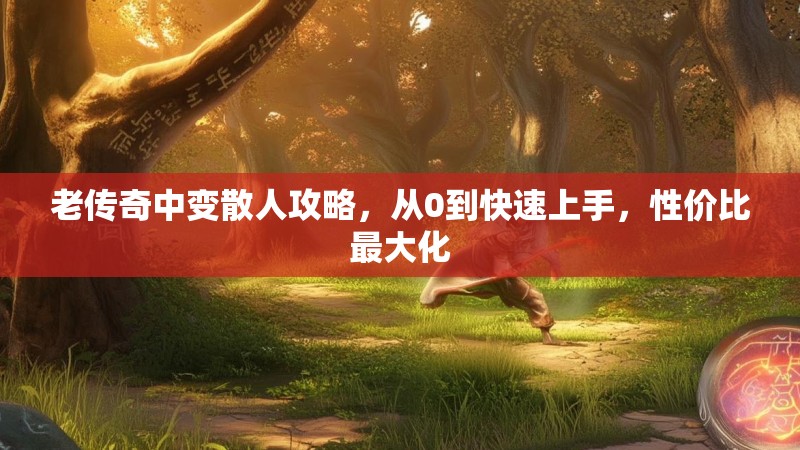 老传奇中变散人攻略，从0到快速上手，性价比最大化