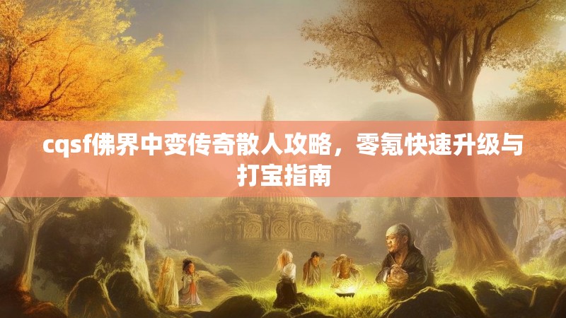 cqsf佛界中变传奇散人攻略，零氪快速升级与打宝指南