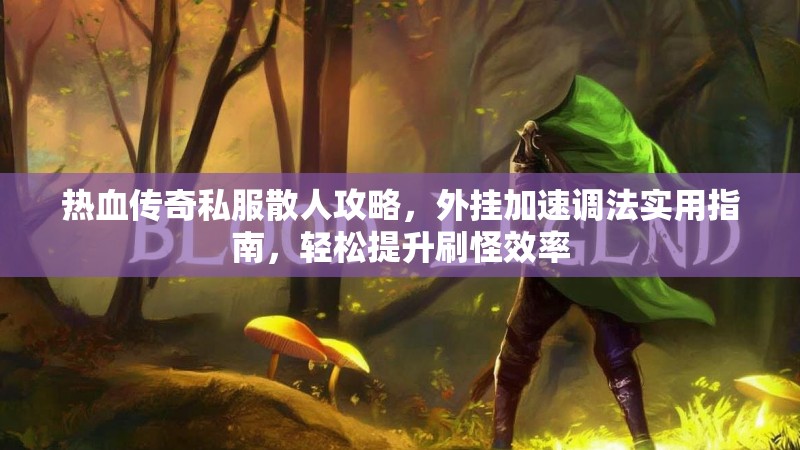 热血传奇私服散人攻略，外挂加速调法实用指南，轻松提升刷怪效率