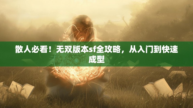 散人必看！无双版本sf全攻略，从入门到快速成型
