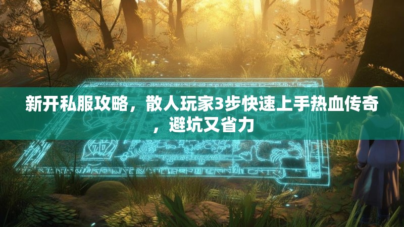 新开私服攻略，散人玩家3步快速上手热血传奇，避坑又省力