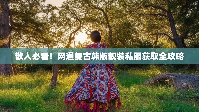 散人必看！网通复古韩版靓装私服获取全攻略