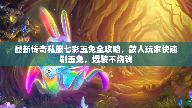 最新传奇私服七彩玉兔全攻略，散人玩家快速刷玉兔，爆装不烧钱