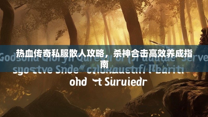 热血传奇私服散人攻略，杀神合击高效养成指南