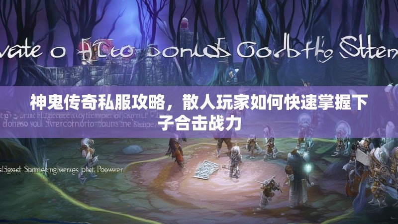 神鬼传奇私服攻略，散人玩家如何快速掌握下子合击战力