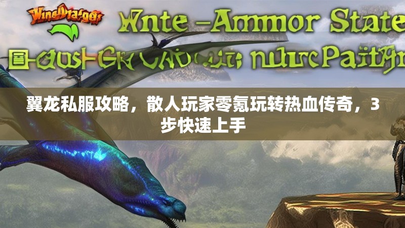 翼龙私服攻略，散人玩家零氪玩转热血传奇，3步快速上手