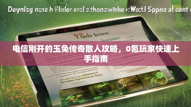 电信刚开的玉兔传奇散人攻略，0氪玩家快速上手指南