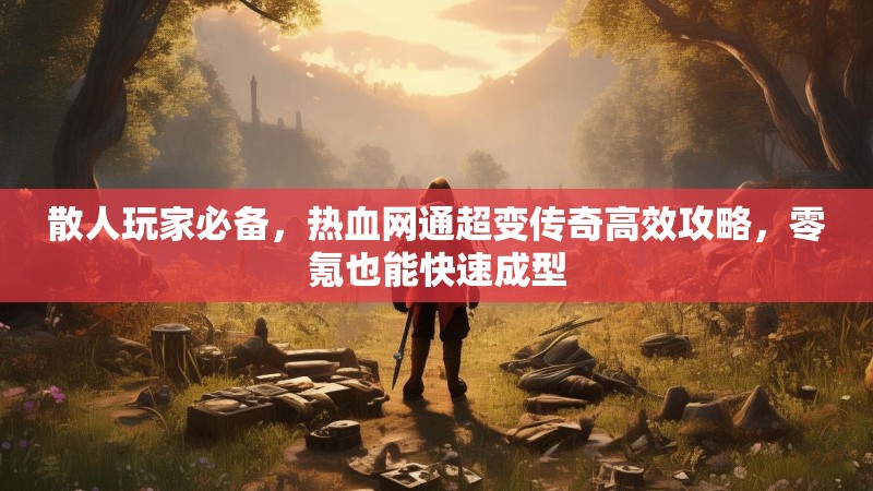 散人玩家必备，热血网通超变传奇高效攻略，零氪也能快速成型
