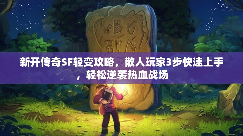 新开传奇SF轻变攻略，散人玩家3步快速上手，轻松逆袭热血战场