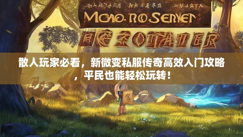 散人玩家必看，新微变私服传奇高效入门攻略，平民也能轻松玩转！