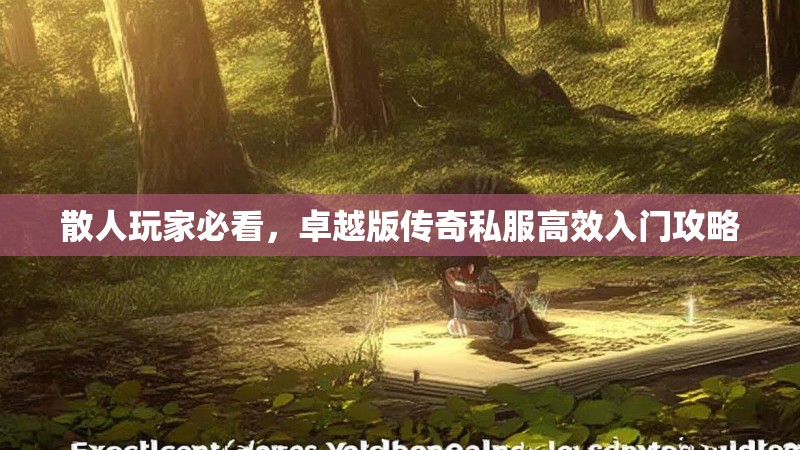 散人玩家必看，卓越版传奇私服高效入门攻略