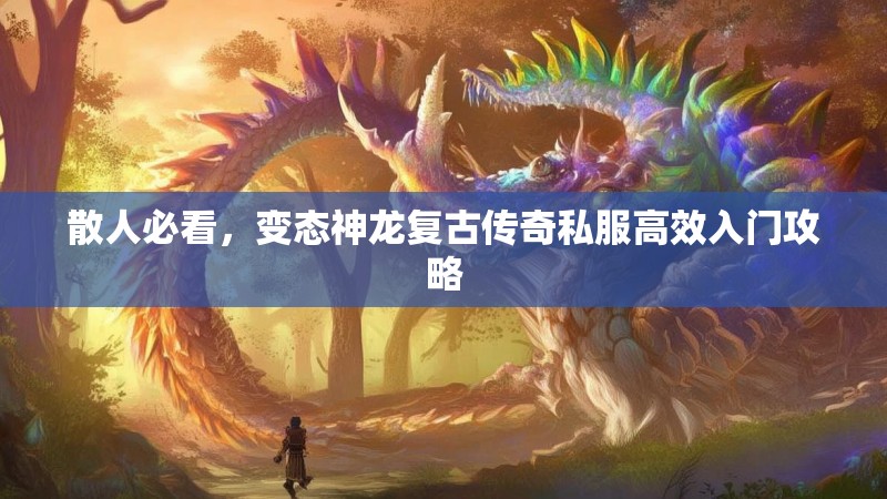 散人必看，变态神龙复古传奇私服高效入门攻略