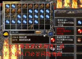 传奇私服西游2无敌版？新手小白入门必答问题指南