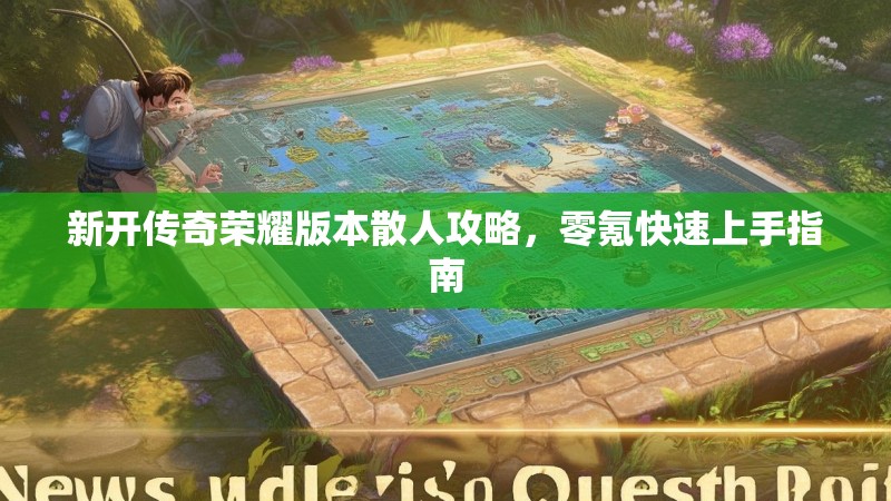 新开传奇荣耀版本散人攻略，零氪快速上手指南