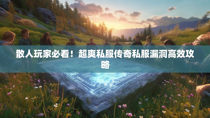 散人玩家必看！超爽私服传奇私服漏洞高效攻略
