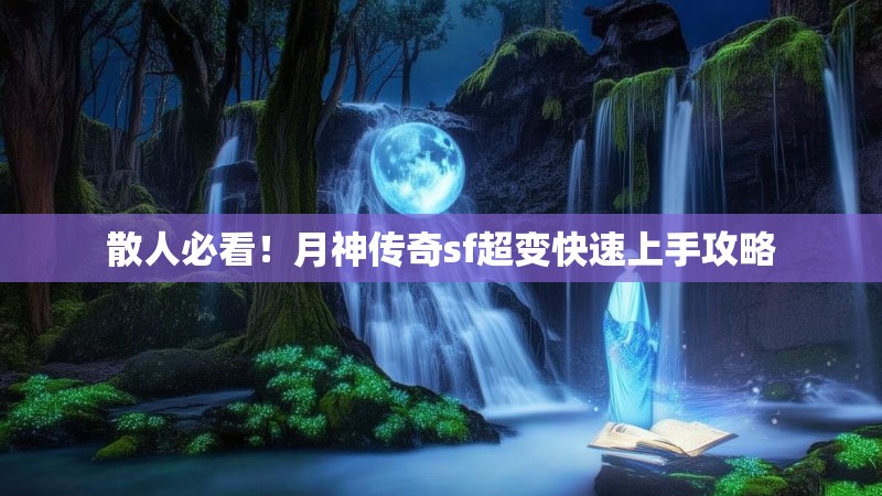 散人必看！月神传奇sf超变快速上手攻略