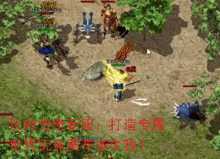 玩转传奇新服：打造专属世界究竟要花多少钱？