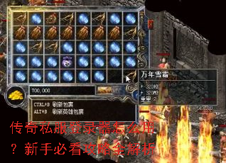 传奇私服登录器怎么用？新手必看攻略全解析