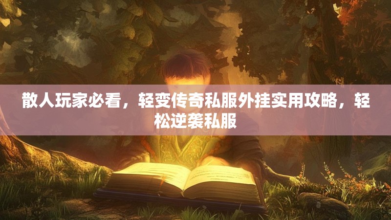 散人玩家必看，轻变传奇私服外挂实用攻略，轻松逆袭私服