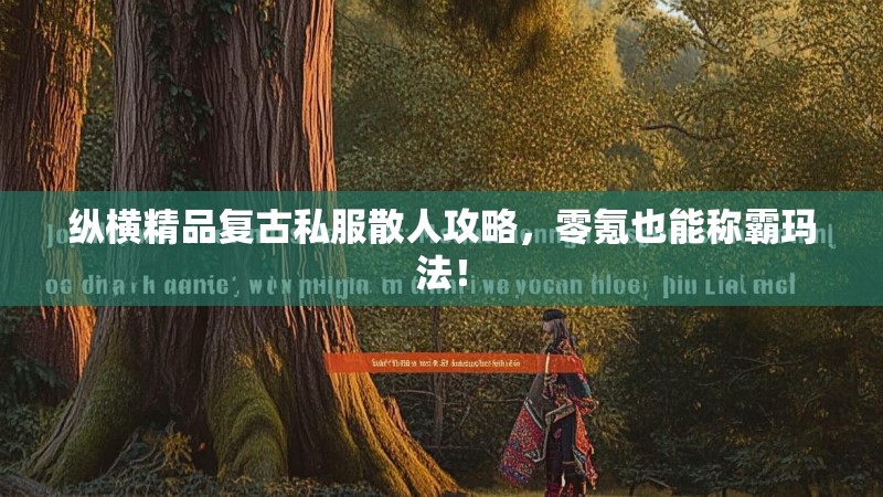 纵横精品复古私服散人攻略，零氪也能称霸玛法！