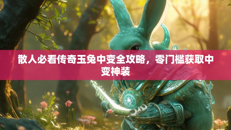 散人必看传奇玉兔中变全攻略，零门槛获取中变神装