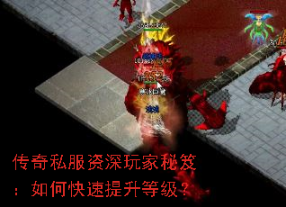 传奇私服资深玩家秘笈：如何快速提升等级？