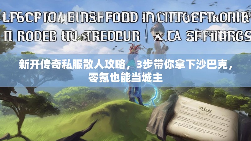 新开传奇私服散人攻略，3步带你拿下沙巴克，零氪也能当城主