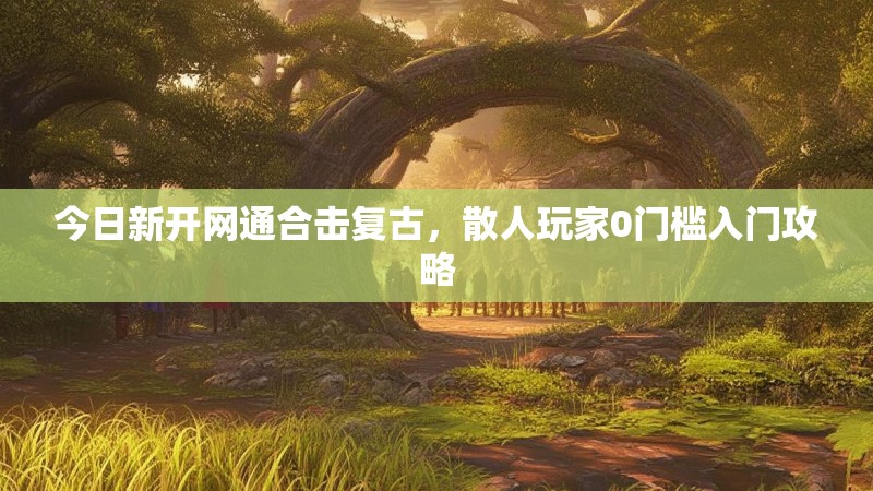 今日新开网通合击复古，散人玩家0门槛入门攻略