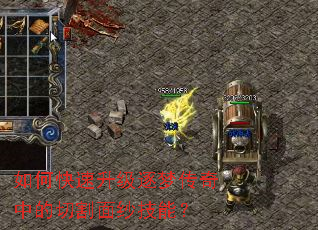 如何快速升级逐梦传奇中的切割面纱技能？