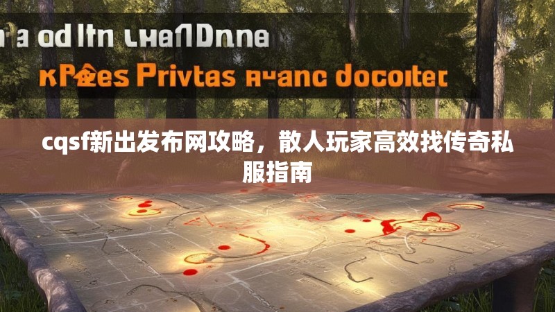 cqsf新出发布网攻略，散人玩家高效找传奇私服指南