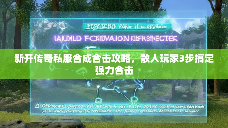 新开传奇私服合成合击攻略，散人玩家3步搞定强力合击
