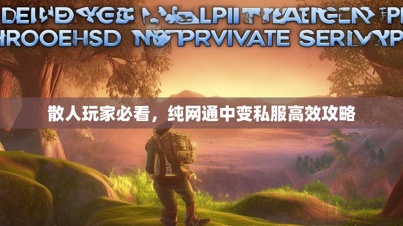 散人玩家必看，纯网通中变私服高效攻略