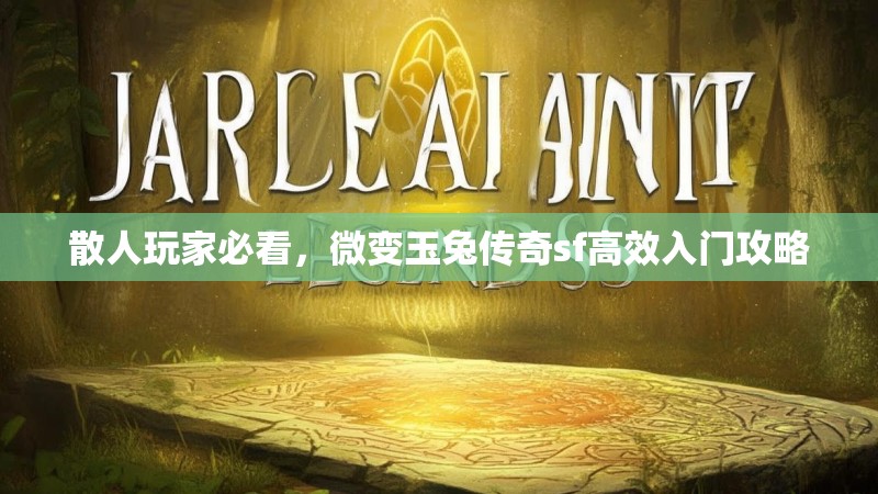散人玩家必看，微变玉兔传奇sf高效入门攻略