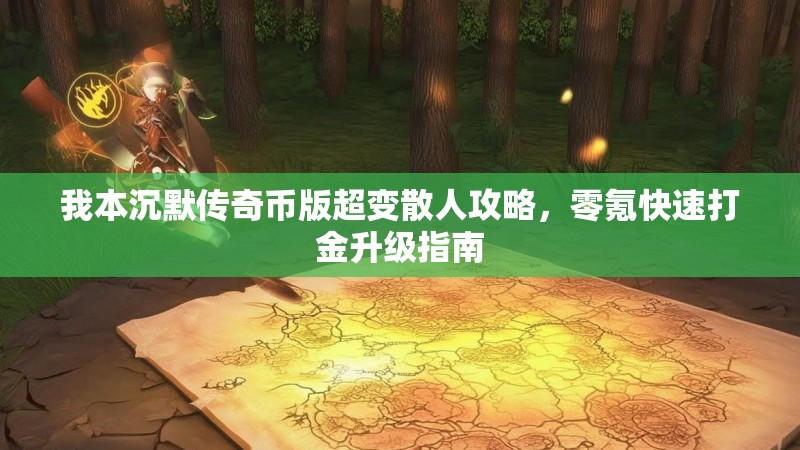 我本沉默传奇币版超变散人攻略，零氪快速打金升级指南