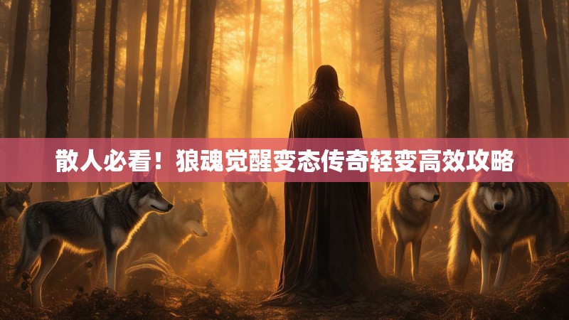 散人必看！狼魂觉醒变态传奇轻变高效攻略