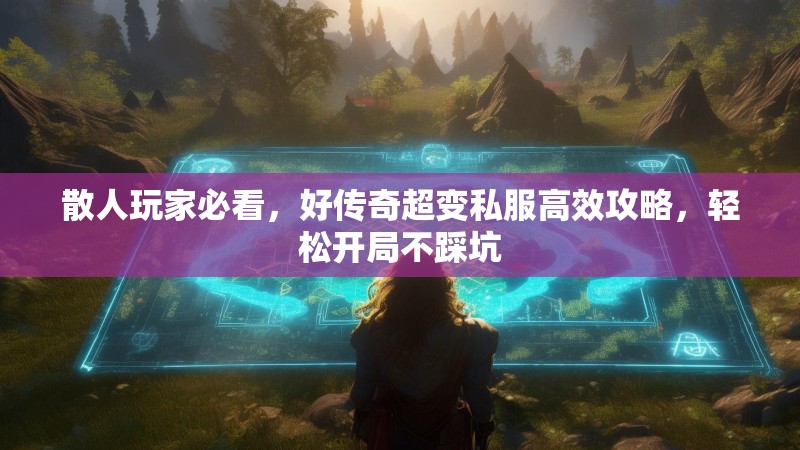 散人玩家必看，好传奇超变私服高效攻略，轻松开局不踩坑