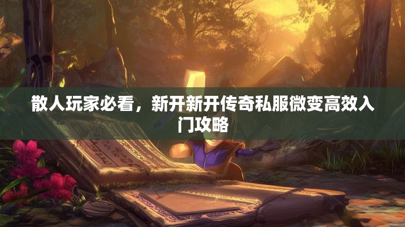 散人玩家必看，新开新开传奇私服微变高效入门攻略