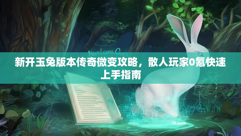 新开玉兔版本传奇微变攻略，散人玩家0氪快速上手指南
