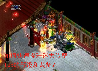 如何快速提升迷失传奇10x的等级和装备？