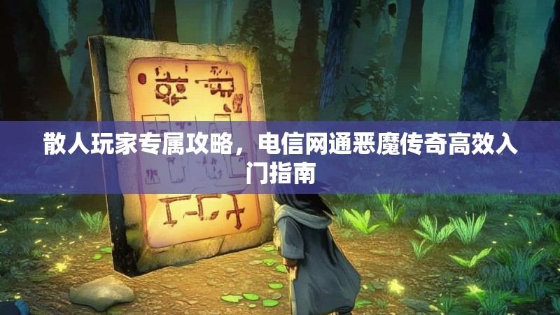 散人玩家专属攻略，电信网通恶魔传奇高效入门指南