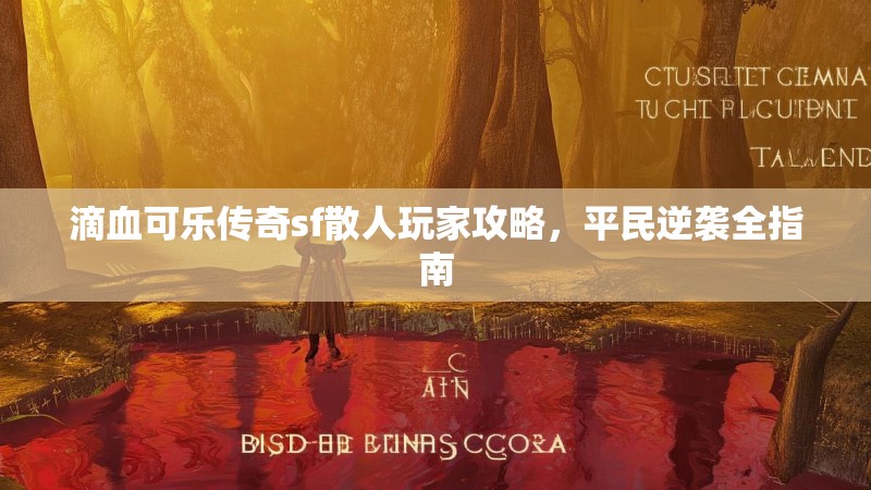 滴血可乐传奇sf散人玩家攻略，平民逆袭全指南