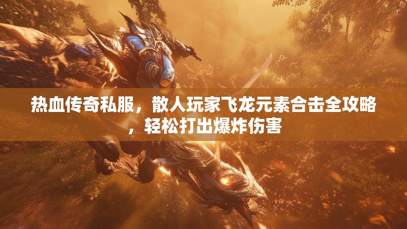 热血传奇私服，散人玩家飞龙元素合击全攻略，轻松打出爆炸伤害