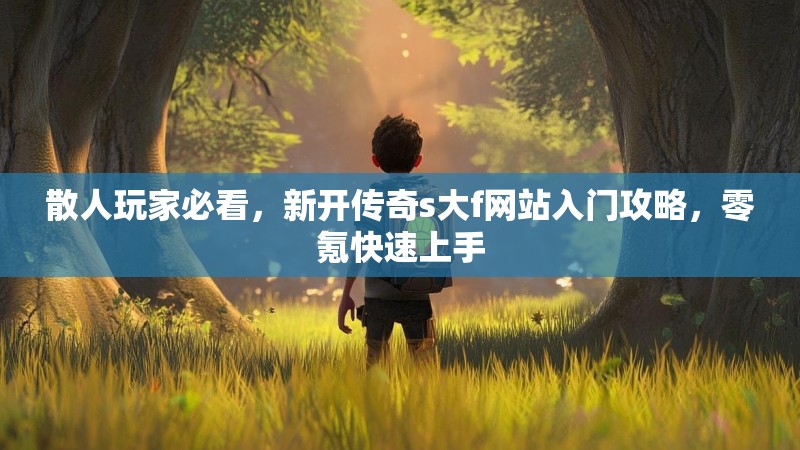 散人玩家必看，新开传奇s大f网站入门攻略，零氪快速上手