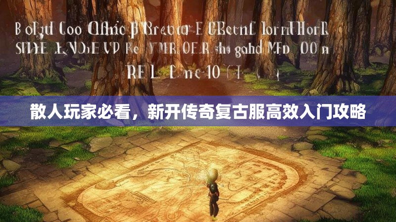 散人玩家必看，新开传奇复古服高效入门攻略