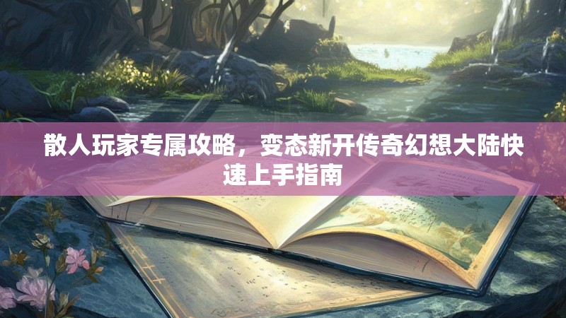 散人玩家专属攻略，变态新开传奇幻想大陆快速上手指南