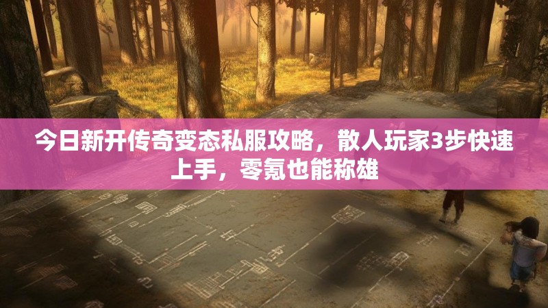 今日新开传奇变态私服攻略，散人玩家3步快速上手，零氪也能称雄